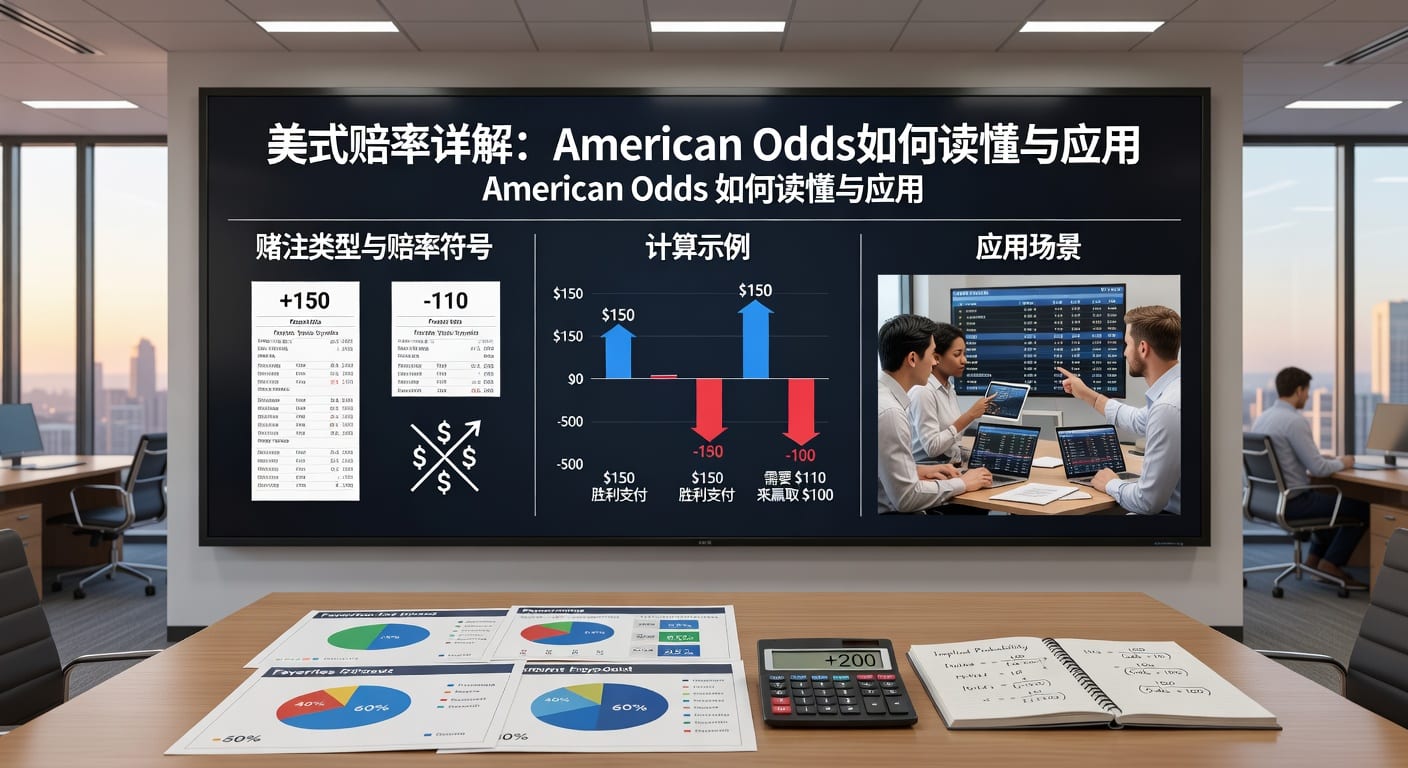 美式赔率 (American Odds) 详解：新手入门与实战技巧
