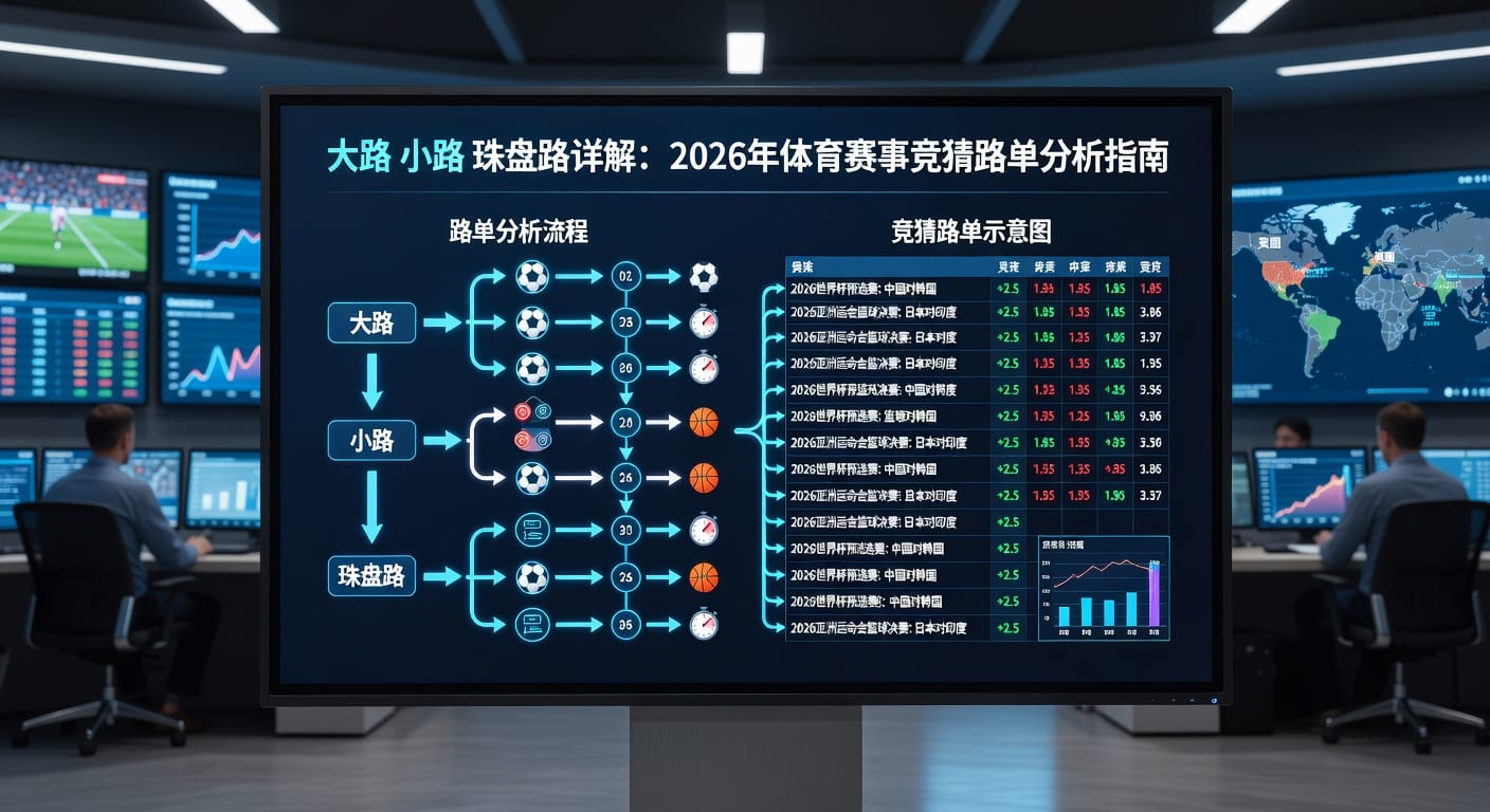 大路小路珠盘路：足球盘口分析，资深玩家博弈智慧（2026年）