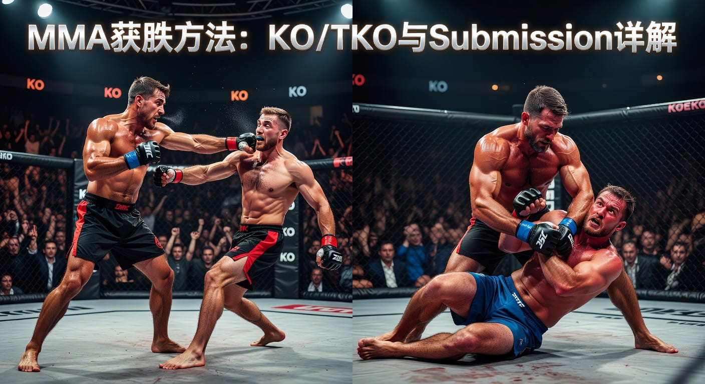 MMA方法：KO/TKO 与 Submission 解析