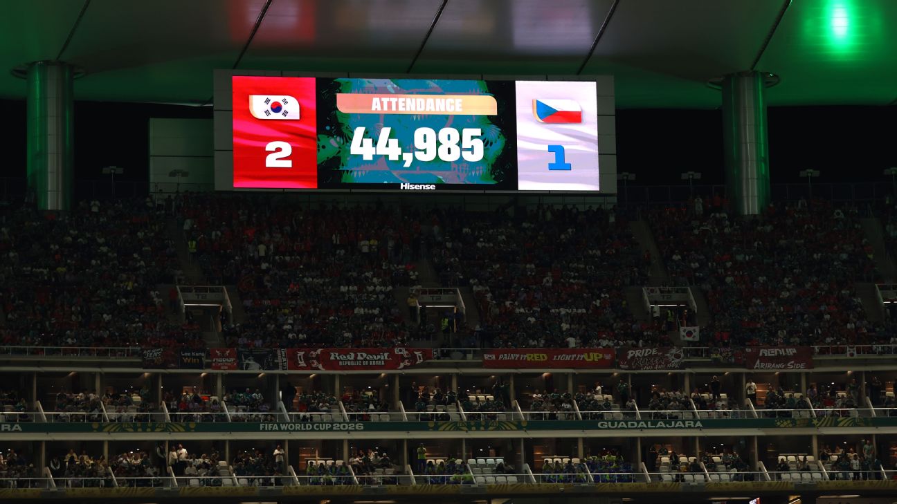 FIFA为韩国捷克之战上座数据辩护 44985人数引发争议